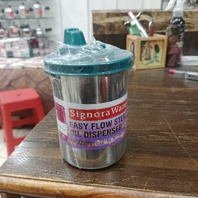 SIGNORA WARE EASY FLOW STEEL OIL DISPENSER (500ML) ITEM CODE 34124