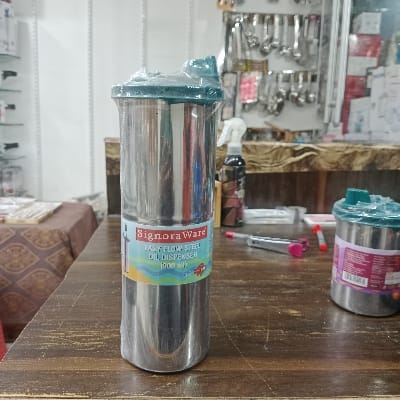 SIGNORA WARE EASY FLOW STEEL OIL DISPENSER (900ML) ITEM CODE 34125 1.pis