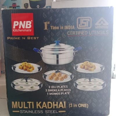 PNB KITCHEN MATE PRIME N BEST MULTI KADHAI (3.IN.ONE) 1 SET