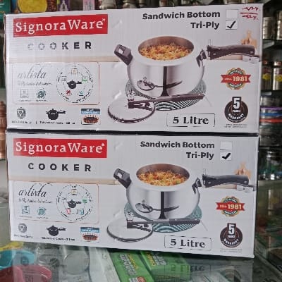 SIGNORA WARE TRI-PLY COOKER SANDWICH BOTTOM.5.LITRE .2 .PIS