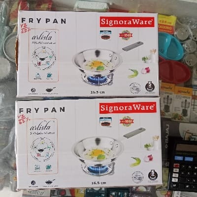 SIGNORA WARE FRY PAN 16.5.CM 800.ML 2.Pis