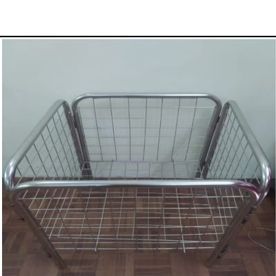 Dump Bin ( Bin Basket)
Size 2'X2' in Stainless Steel, 202 Grade ,frame -25mm, Wire-4mm to 5 mm