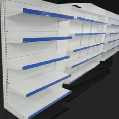 "L" Type Wall side Standing Perforated Rack (Ht-6',Width -3')