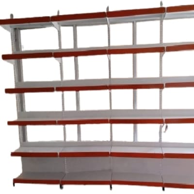 "L" Type Wall Side Standing Transparent Display Rack (Ht-7 feet , Width -3 Feet )
