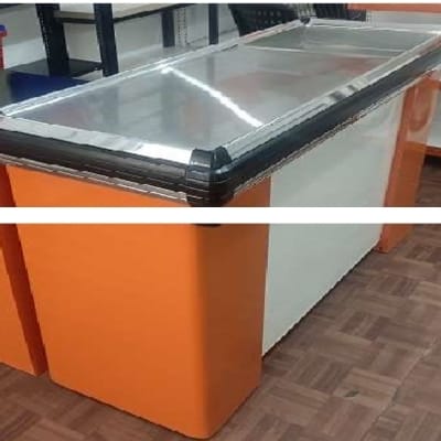 "L" Shaped Italion Top Cash Counter of the size
(4 ft Length 3 ft Width )