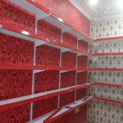 "L" Type Wall Side Standing Display Rack (Ht-8 feet , Width -3 Feet )