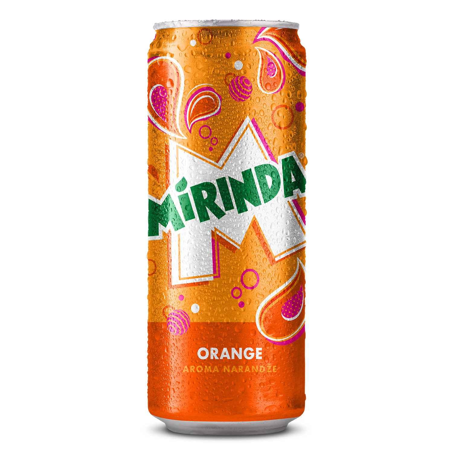 MIRINDA ORANGE 330ml. CAN 24 Rs.40
