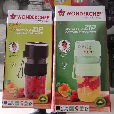 WONDER CHEF COOK WITH PRIDE NUTRI CUP ZIP PORTABLE BLENDER 350.ML 2 pcs