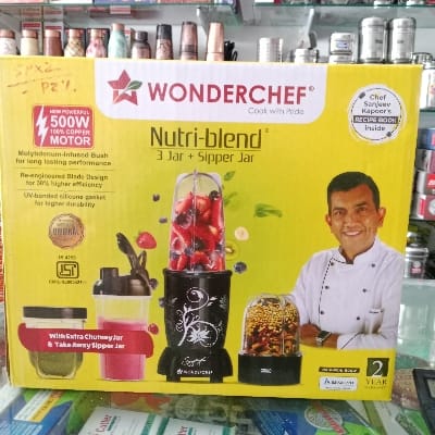 WONDER CHEF COOK WITH PRIDE NUTRI BLEND 3.JAR +SIPPER JAR 500W model code WCNBD01NBBSJ01..1.PCS