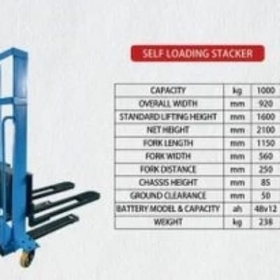 Self loading stacker 1 ton