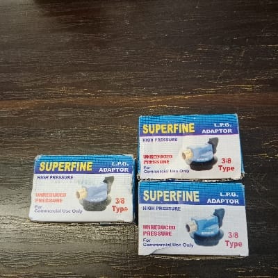 SUPERFINE L.P.G ADAPTOR FOR COMMERCIAL USE ONLY 3.PCS