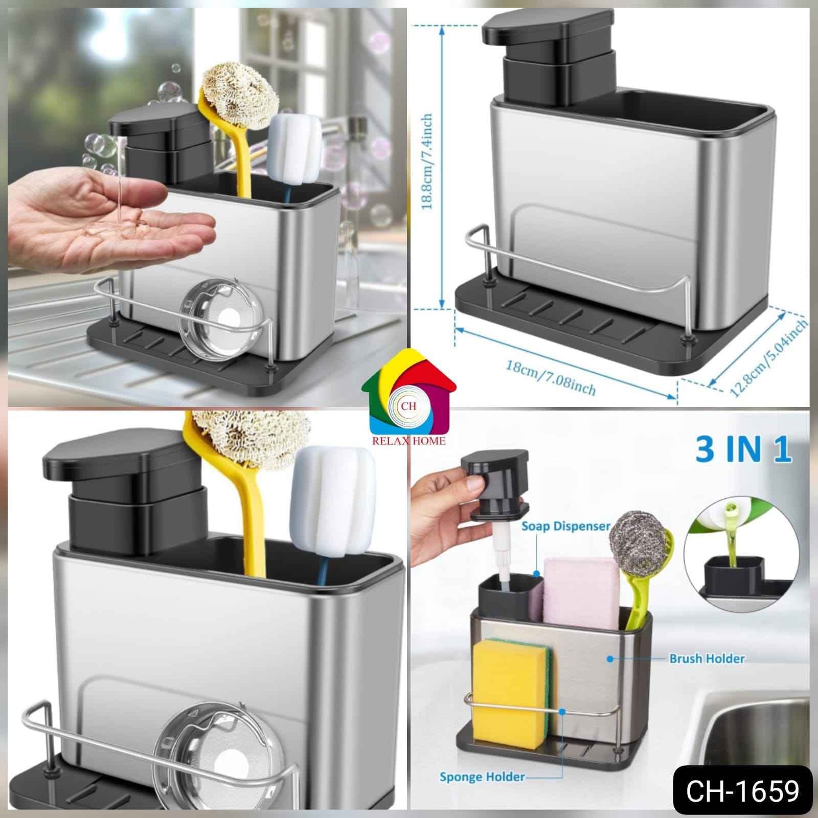 2in1 Dish Dispenser & holder For Kitchen