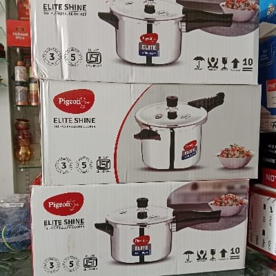 Pigeon ELITE SHINE TRI-PLY PRESSURE COOKER 3.L
