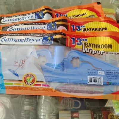 Samarthya 13"Bathroom Wiper with 2.ft.s.s pipe 3.p