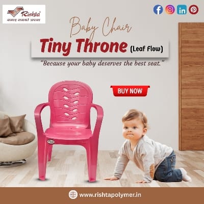 BABY CHAIR TINY THRONE LEAF FLOW