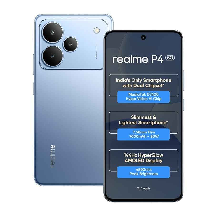 realme P4 5G (Engine Blue, 6GB RAM, 128GB Storage)