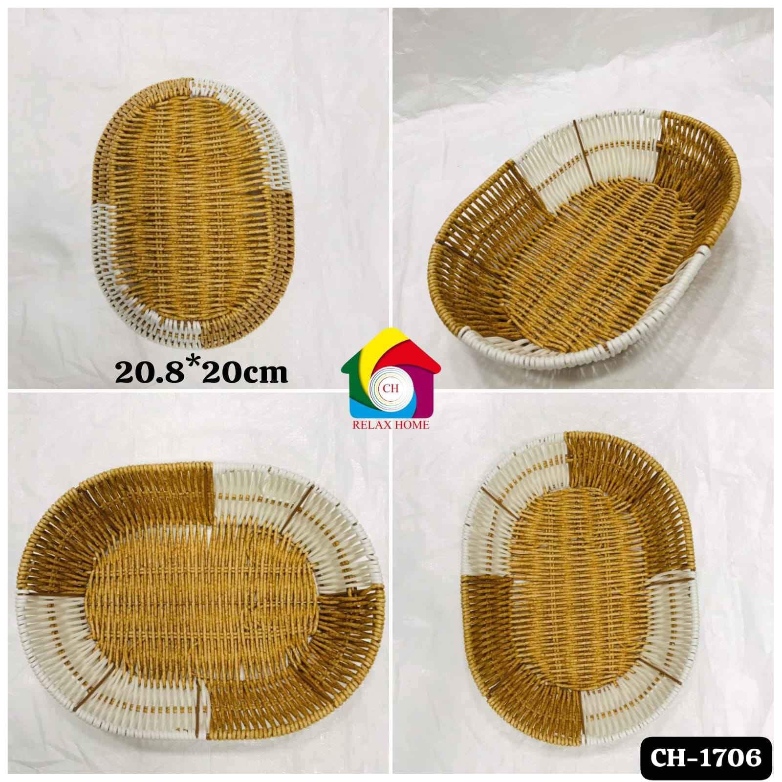 Oval Wooden Fruit Basket