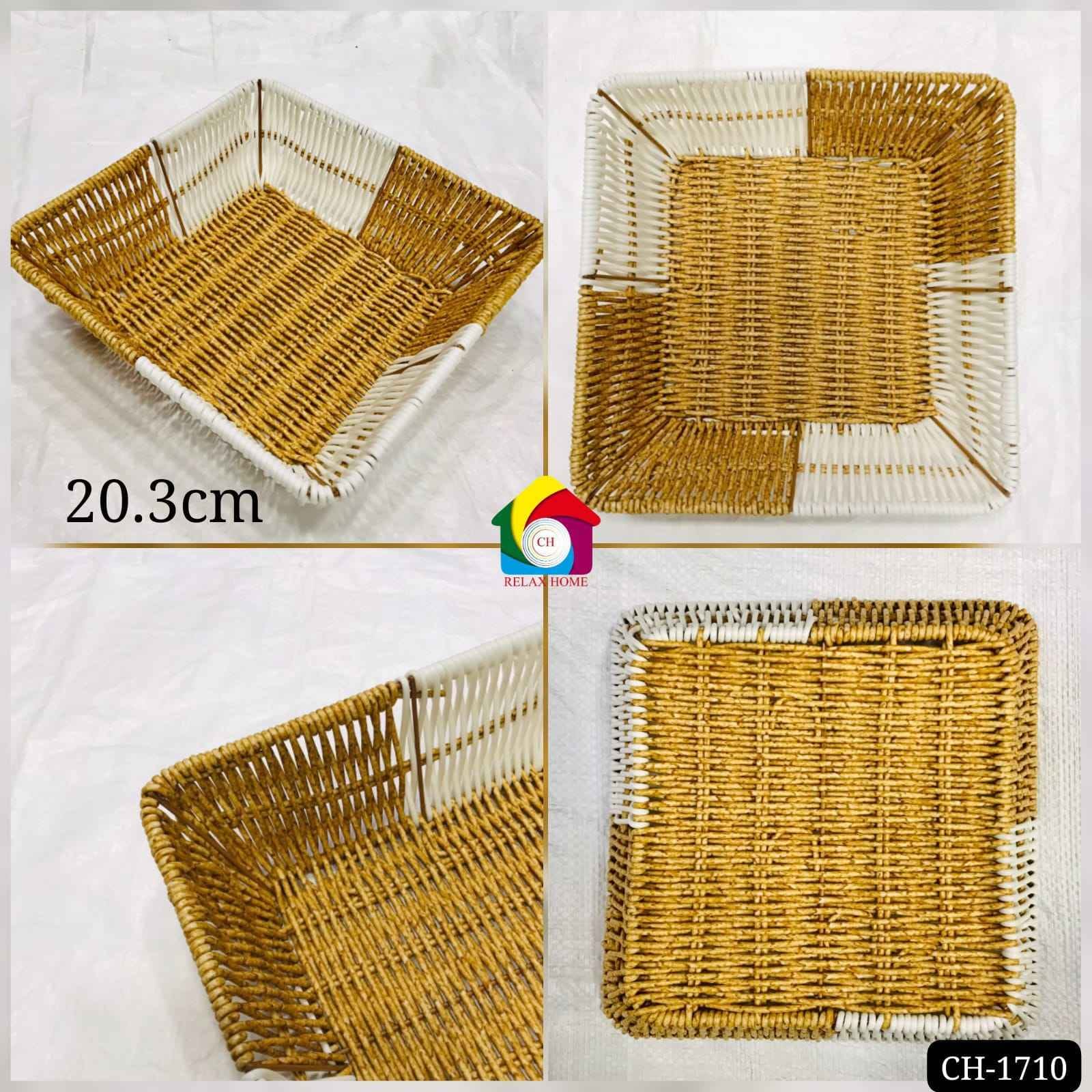 Square Wooden Fruit Basket