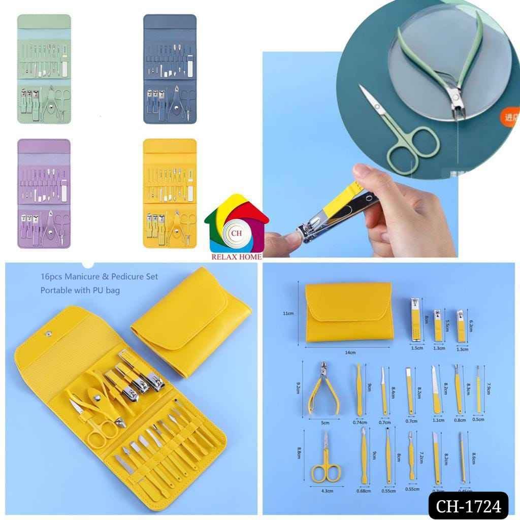 16pcs Manicure Nail Clipper Set