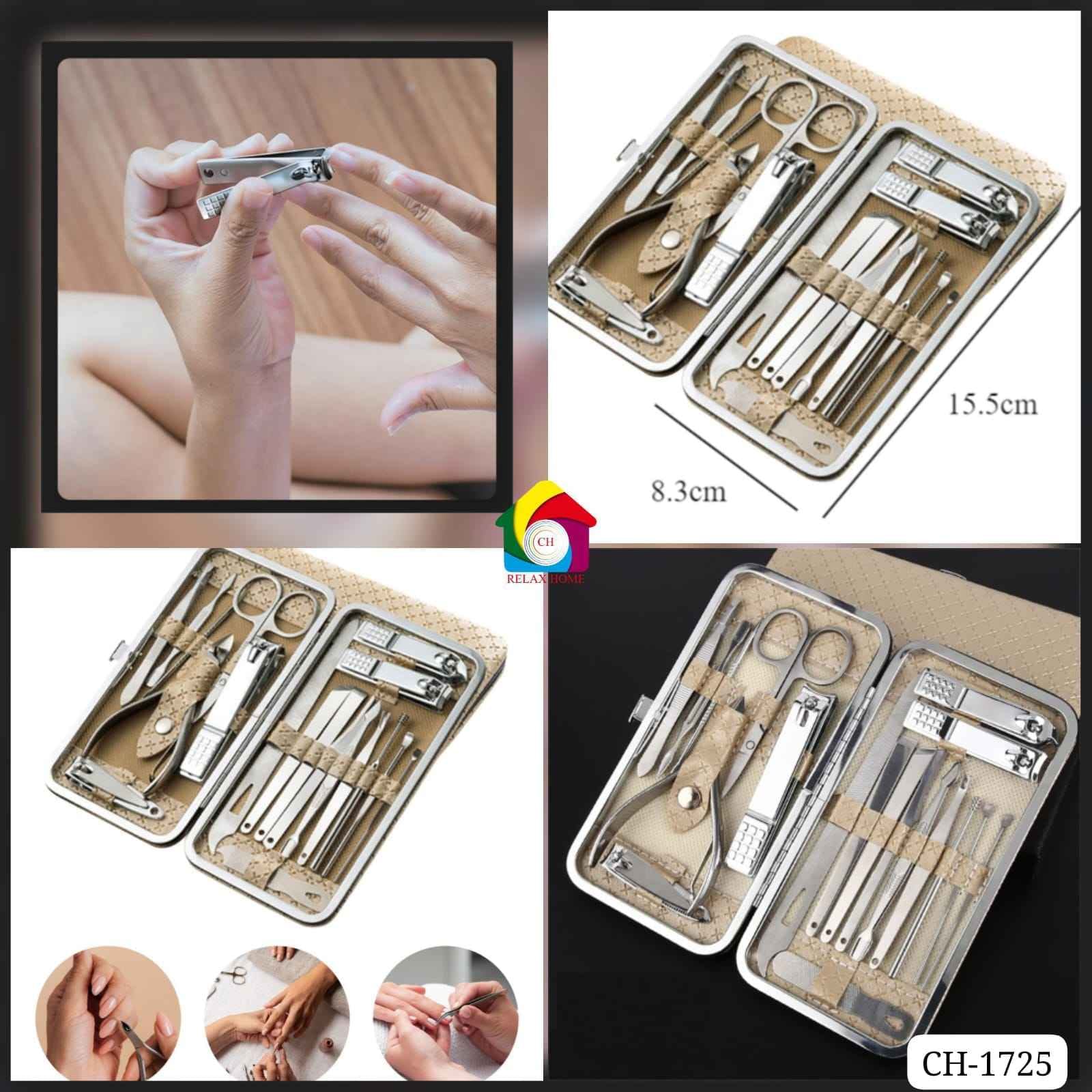19pcs Manicure Cutters Nail Clipper Set