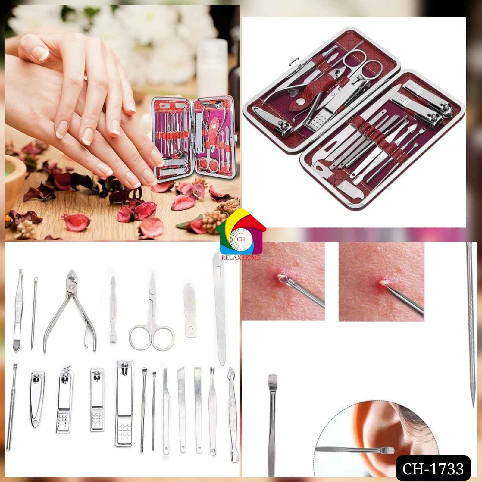19pcs Pedicure Nail Clippers Set