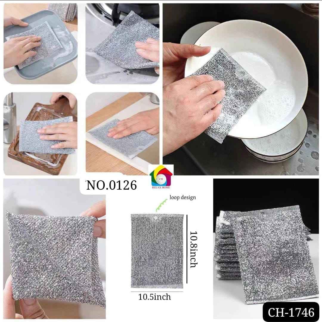 3pcs Thick silver Kitchen Scrubber