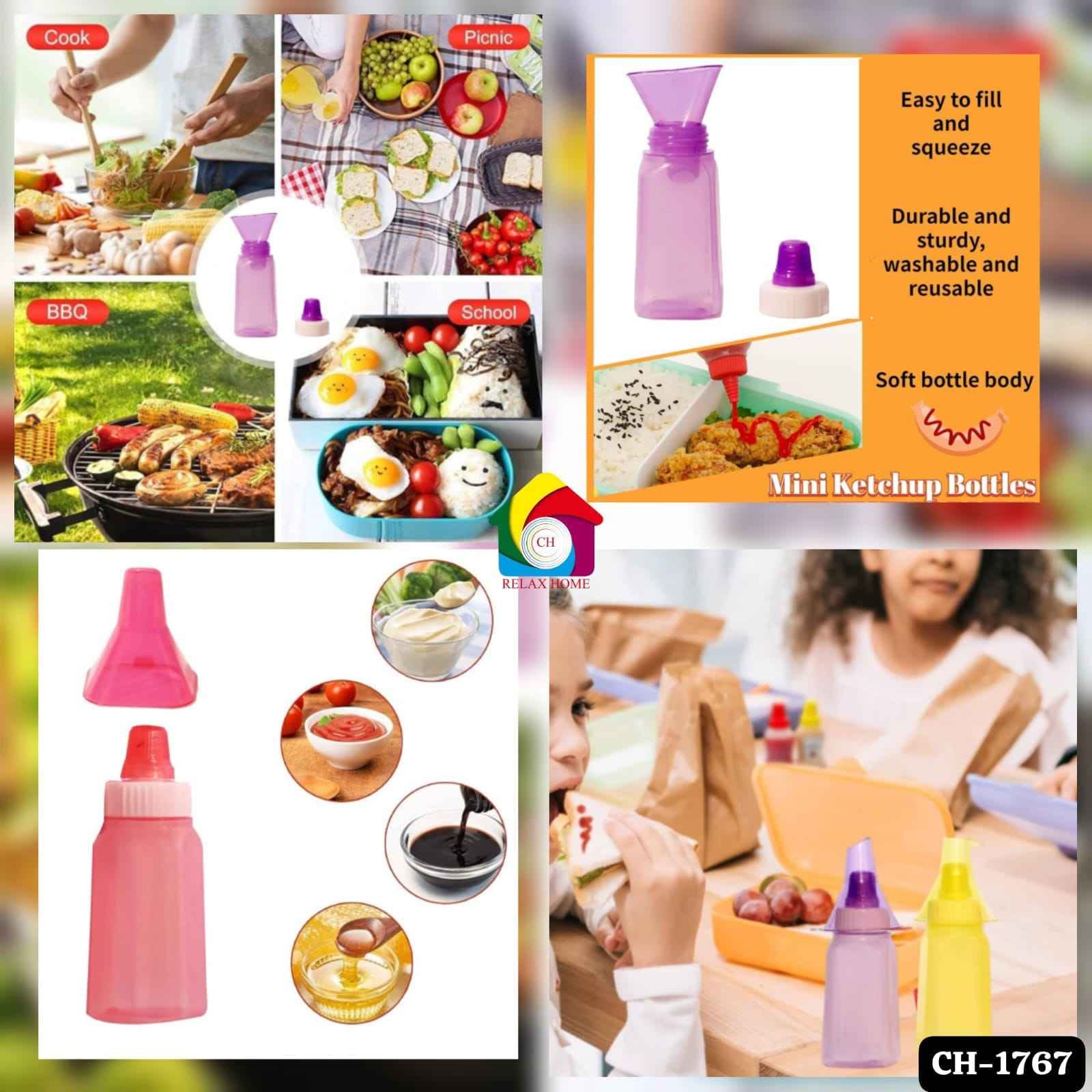 2 Pcs Mini Condiment Squeeze