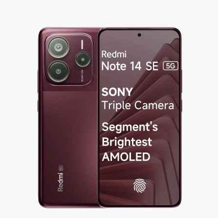 REDMI Note 14 SE 5G (Crimson Art, 6GB RAM, 128GB Storage)
