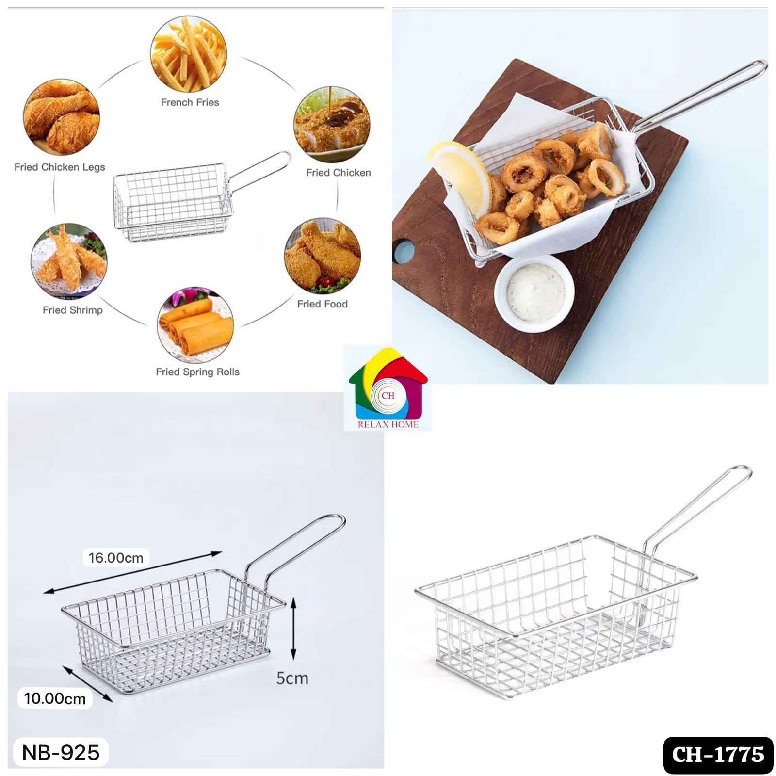 925 fry basket