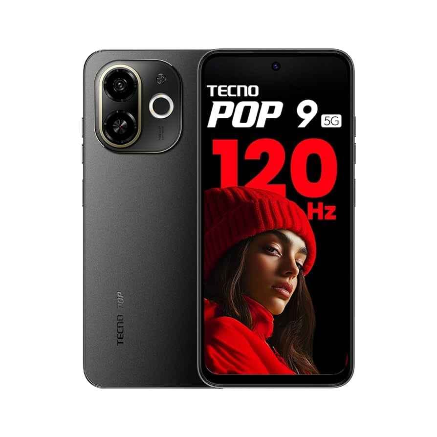 Tecno POP 9 5G (Midnight Shadow, 4GB RAM , 128GB Storage)