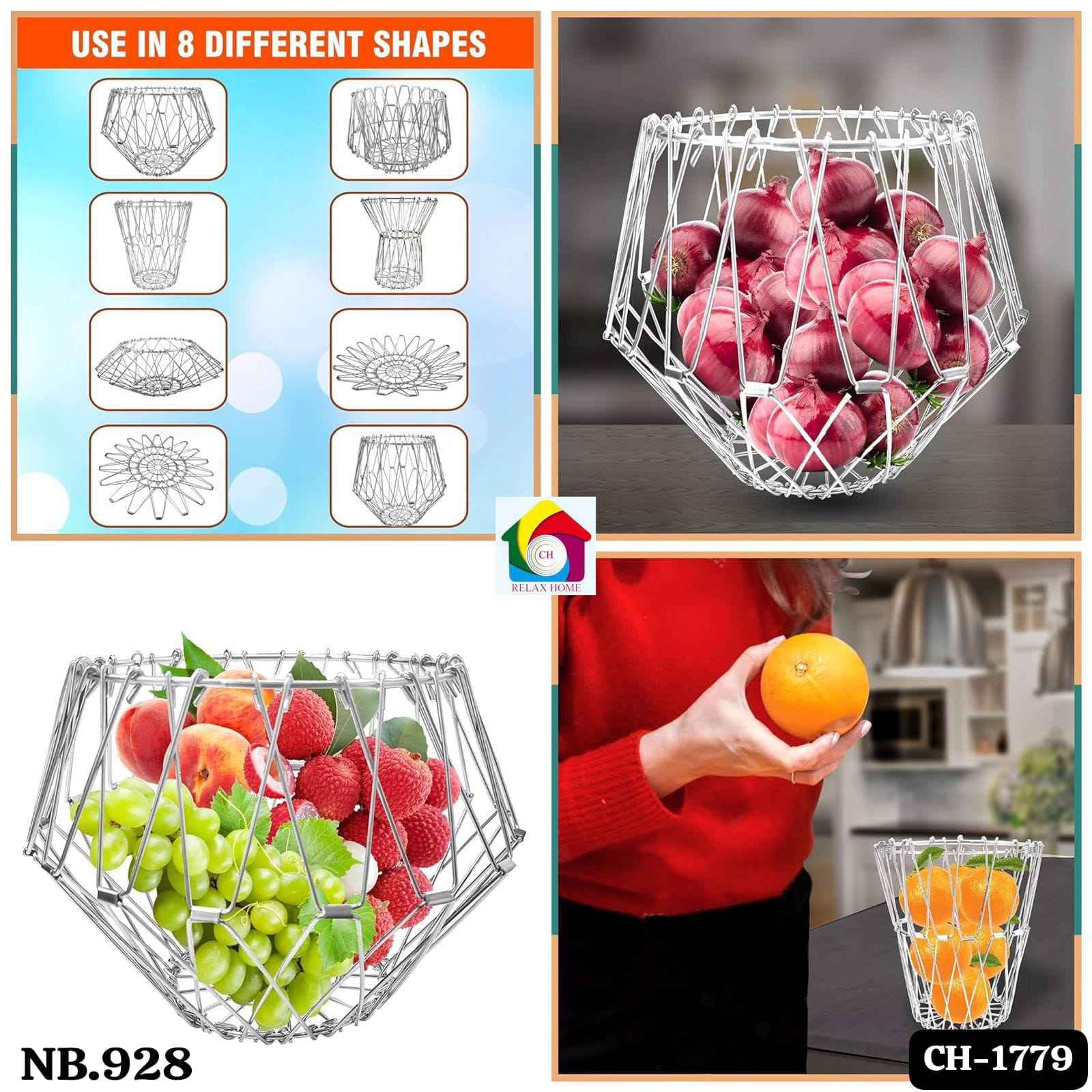 Fruit And Vegetable Basket For Kitchen big