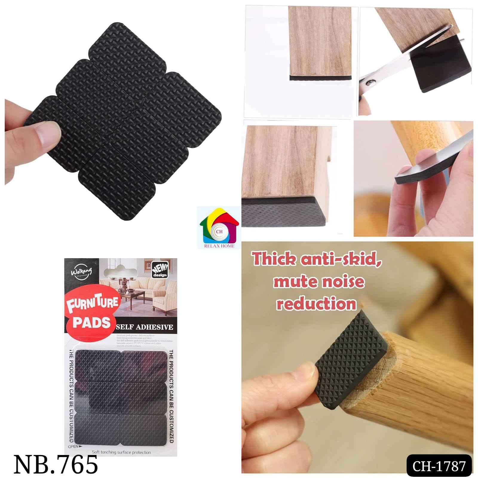 (4.5x2.25cm)12PCS Furniture pad