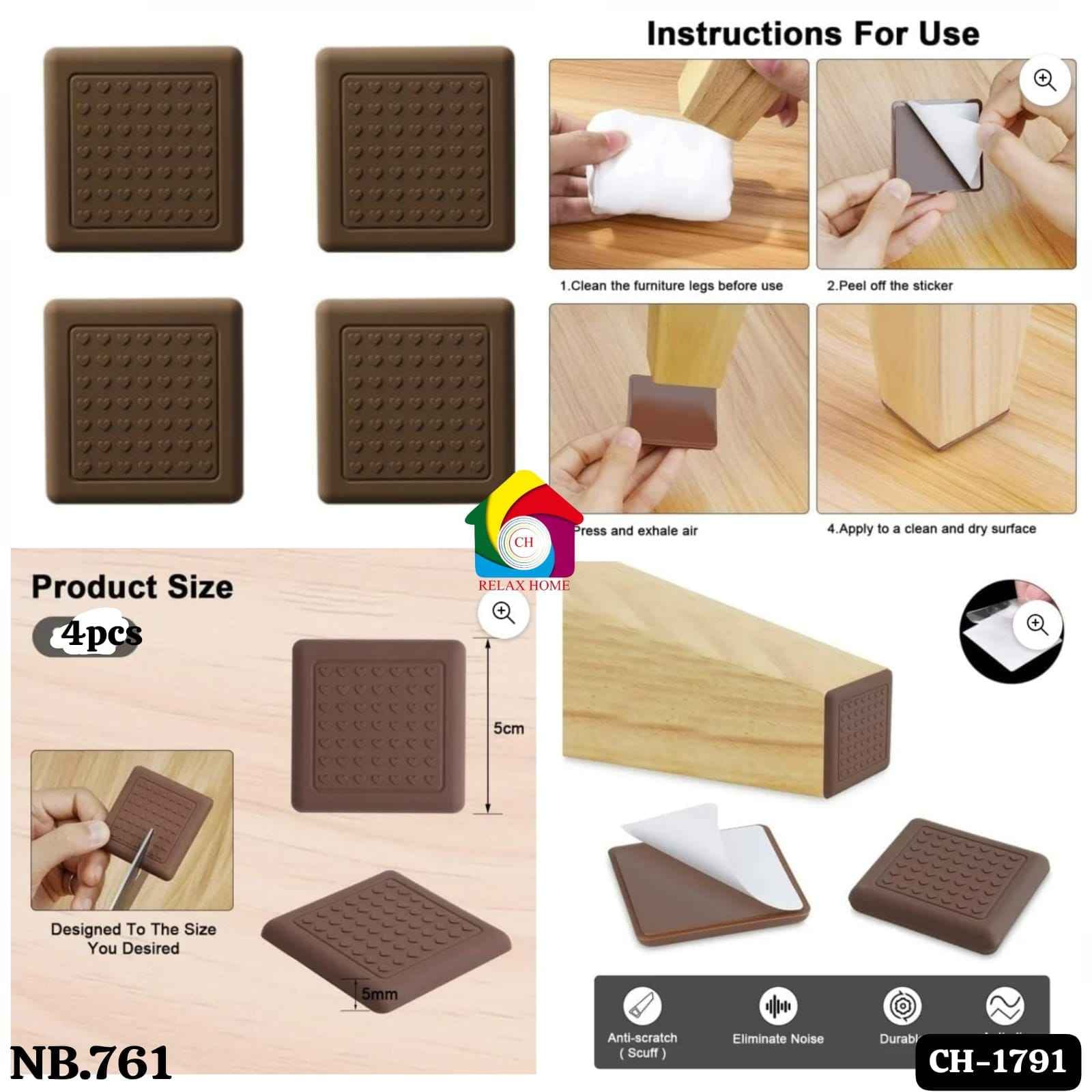 4Pcs Furniture Pad