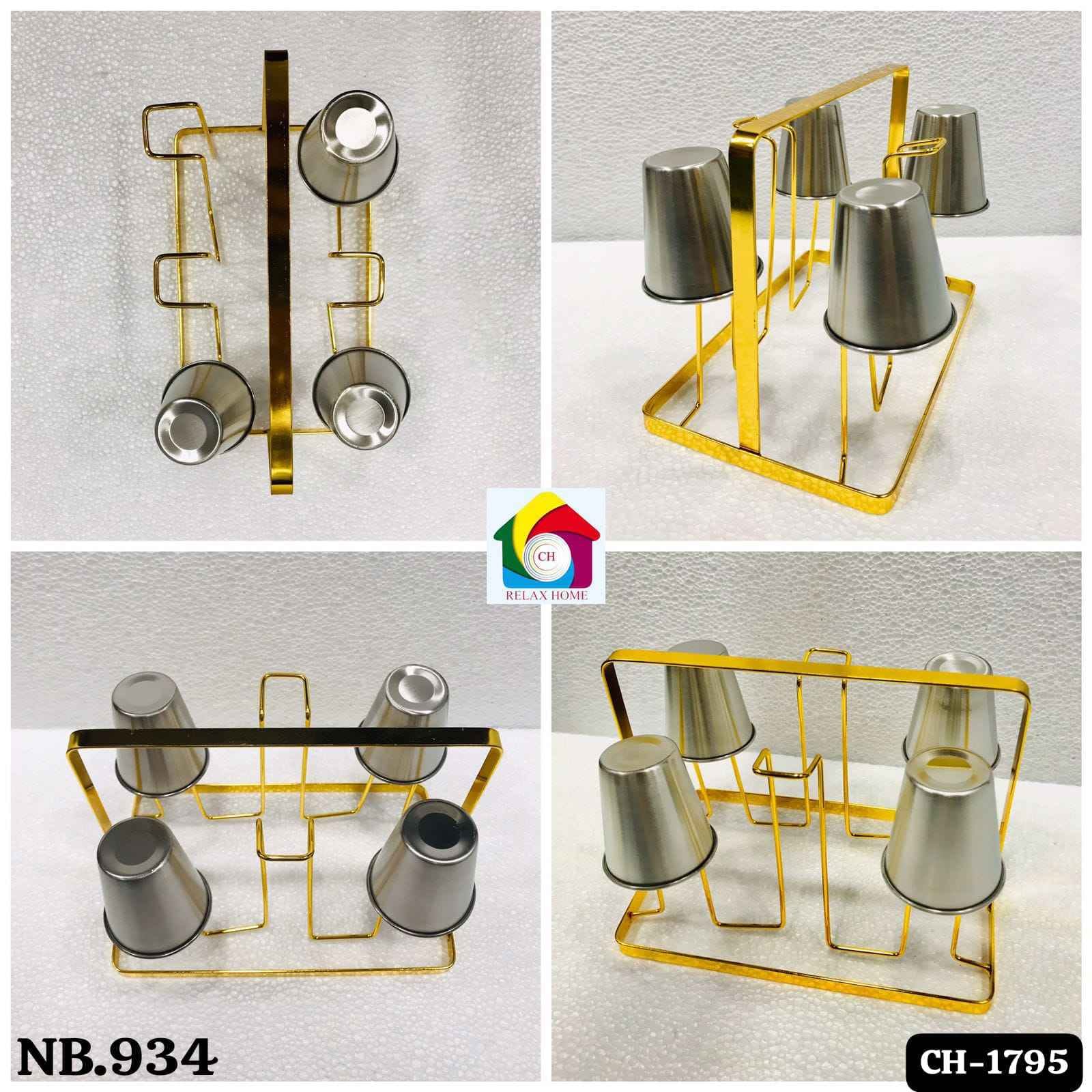 934(20*12*15cm) Golden Glass Stand