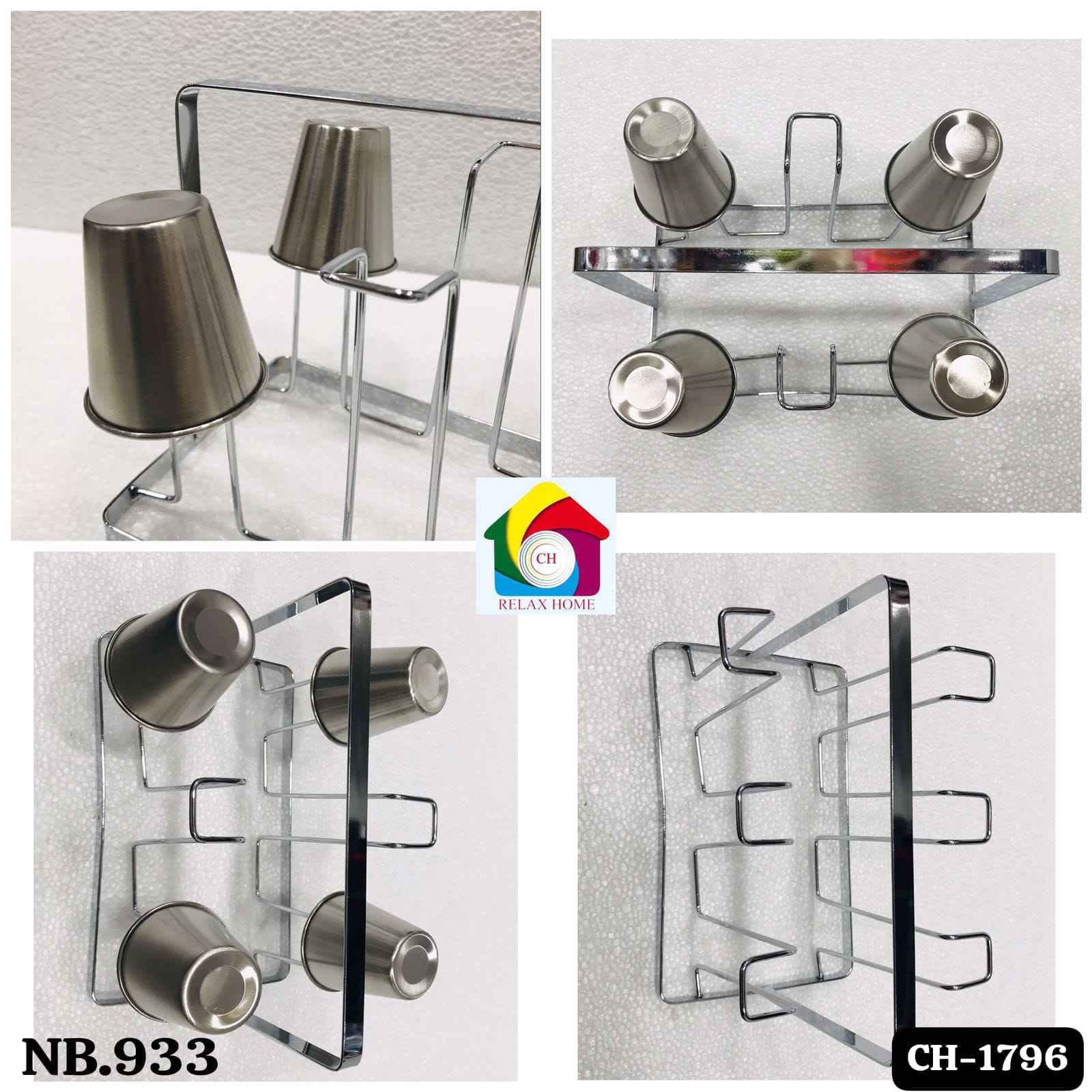 933(20*12*15cm)Silver glass stand