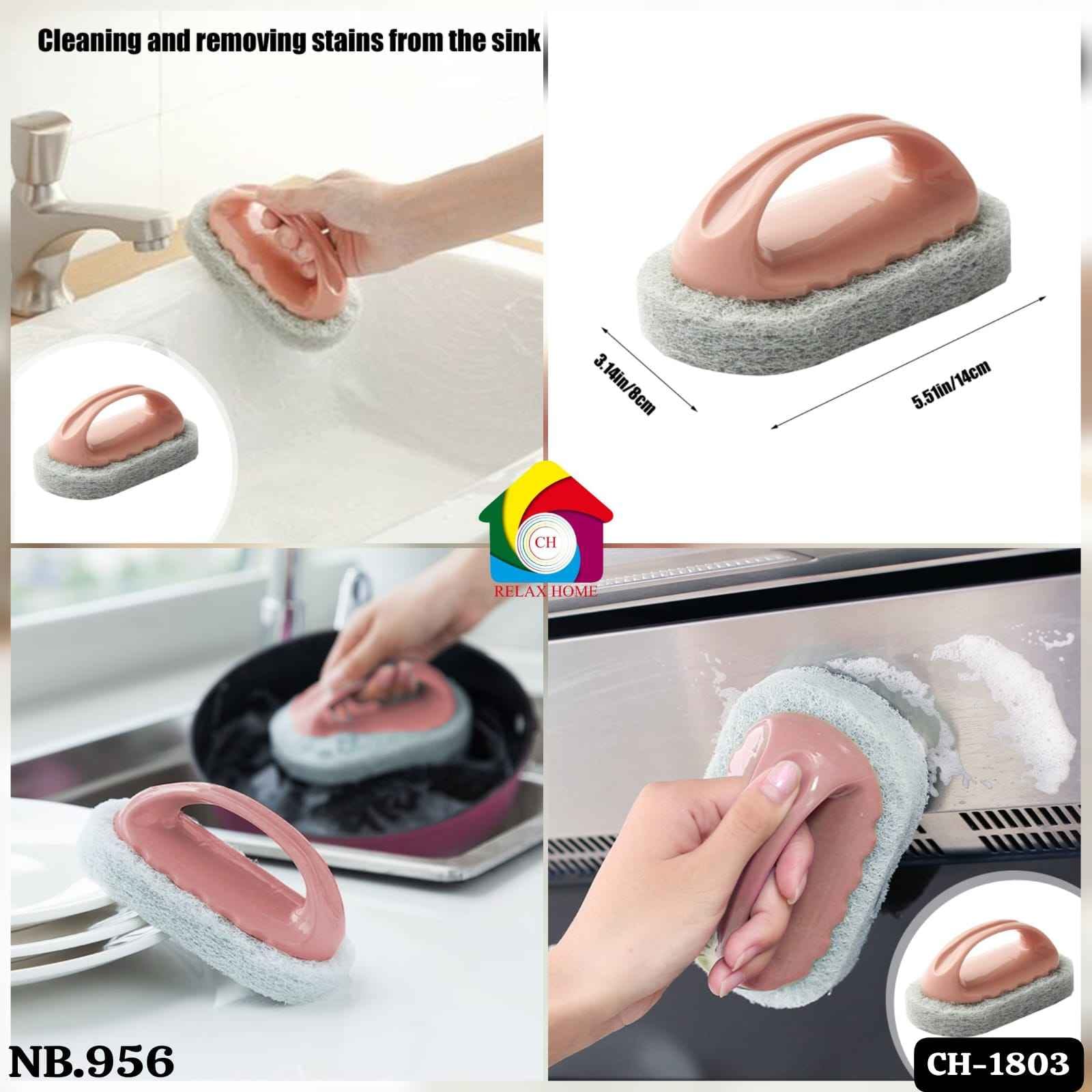 Tile Cleaning Brush with Handle