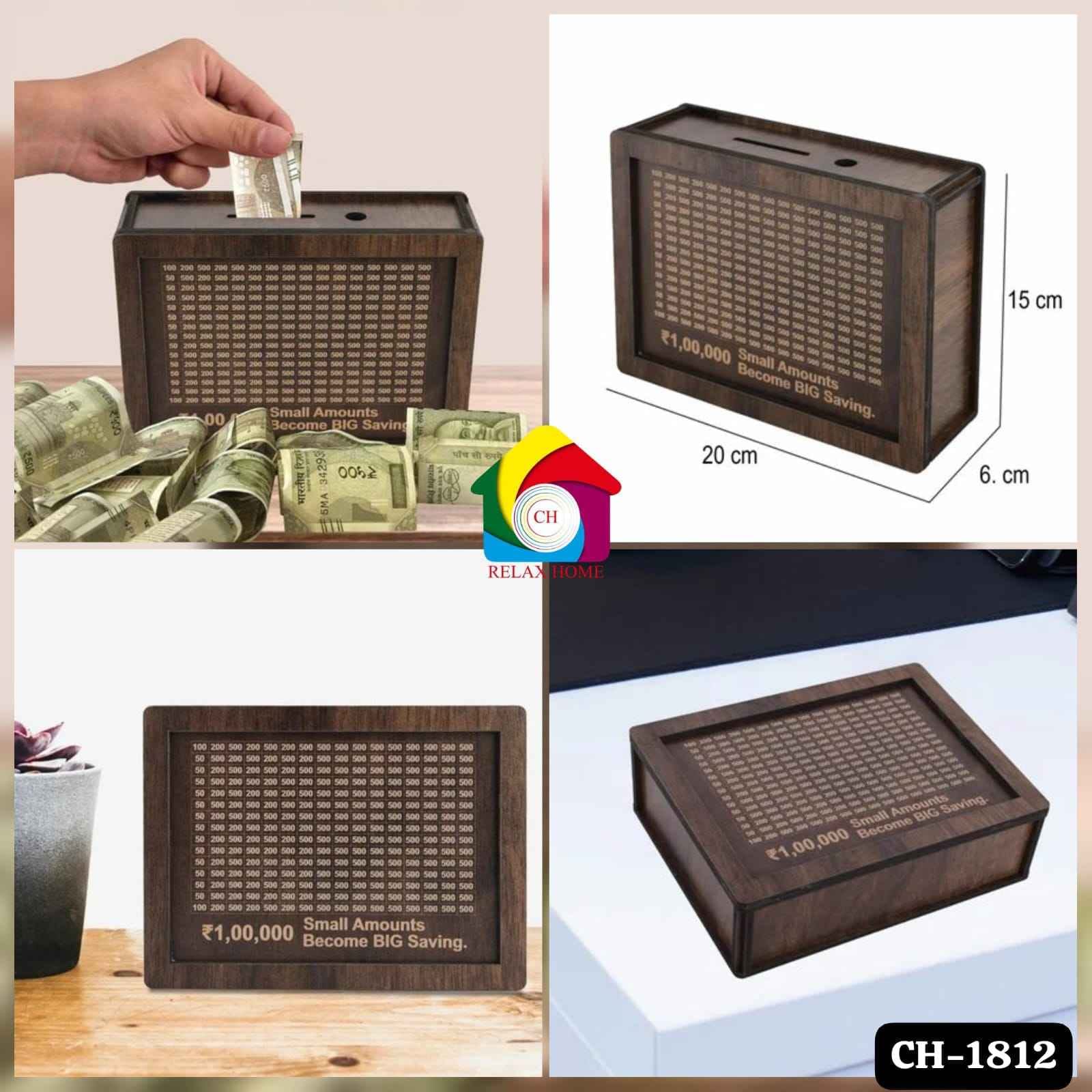 wooden money bank