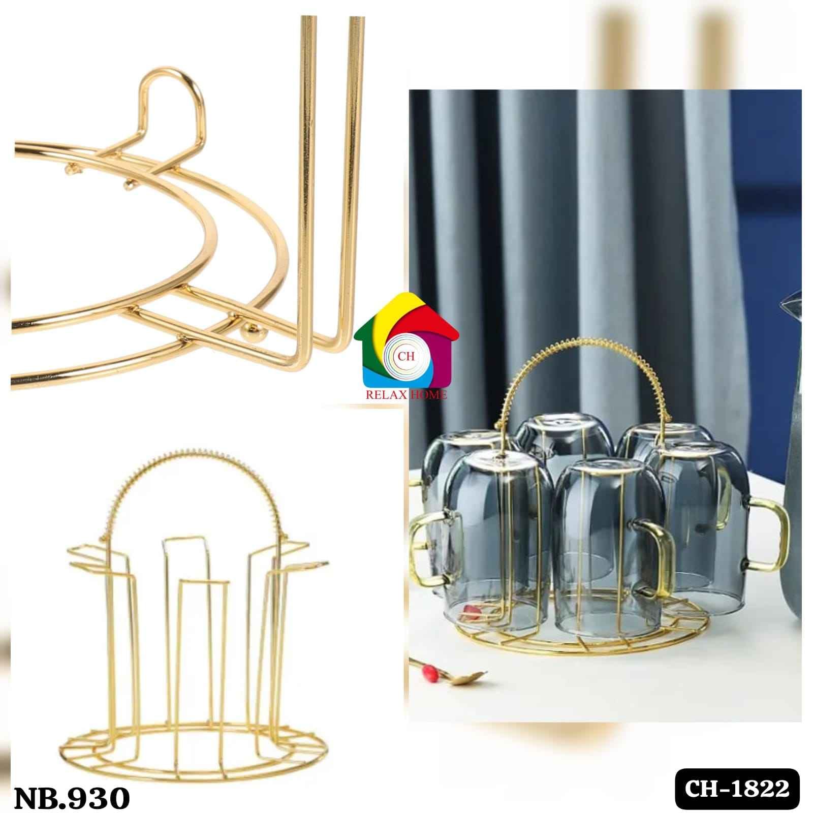 6pcs Cup Organizer for Kitchen Counter