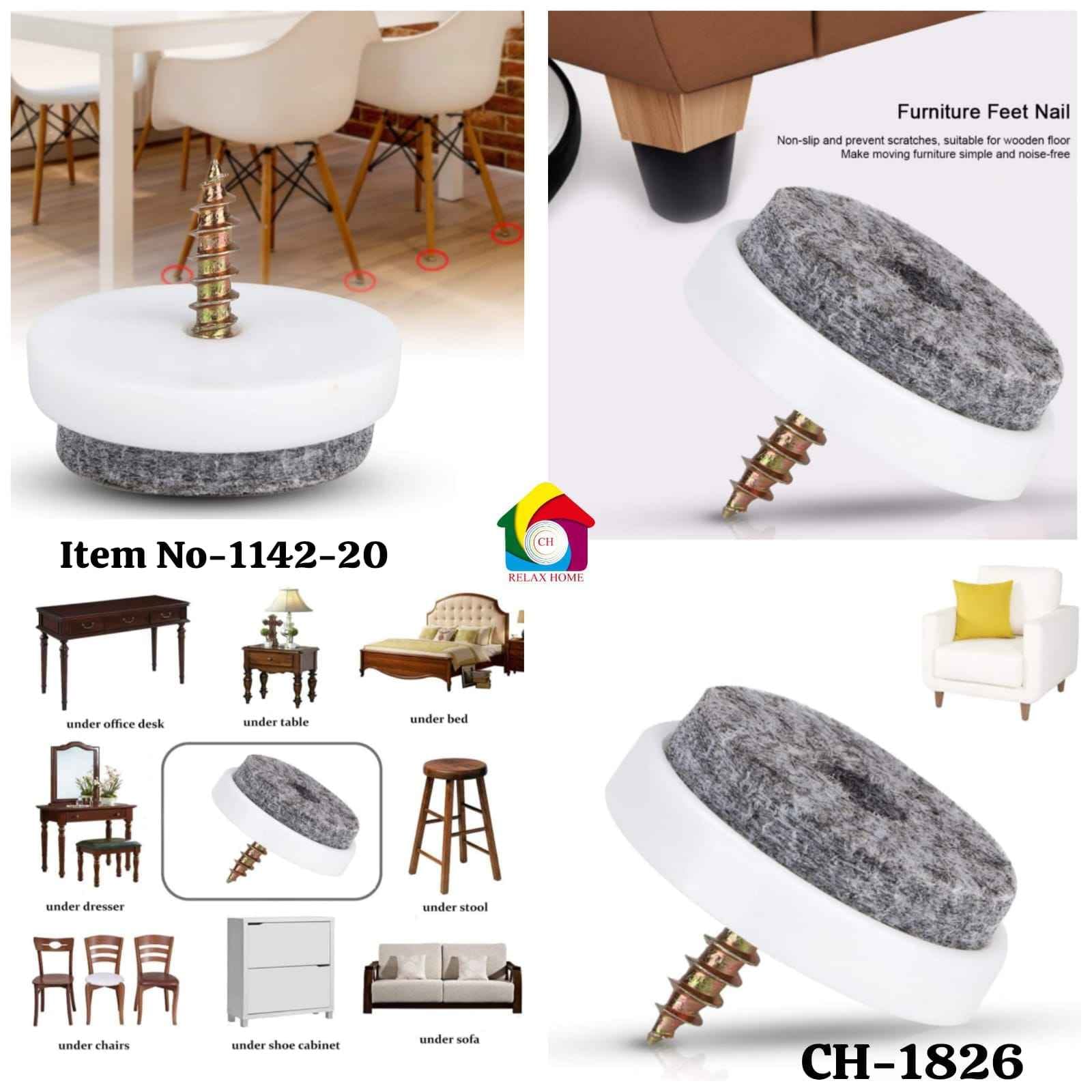20mm Furniture Nail Glides