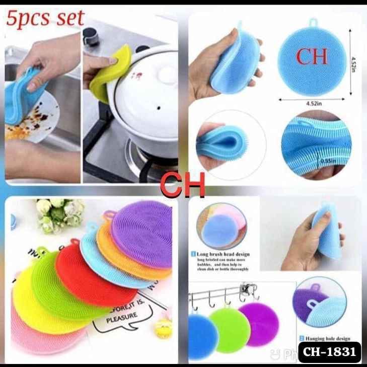 5pc silicon scrubber