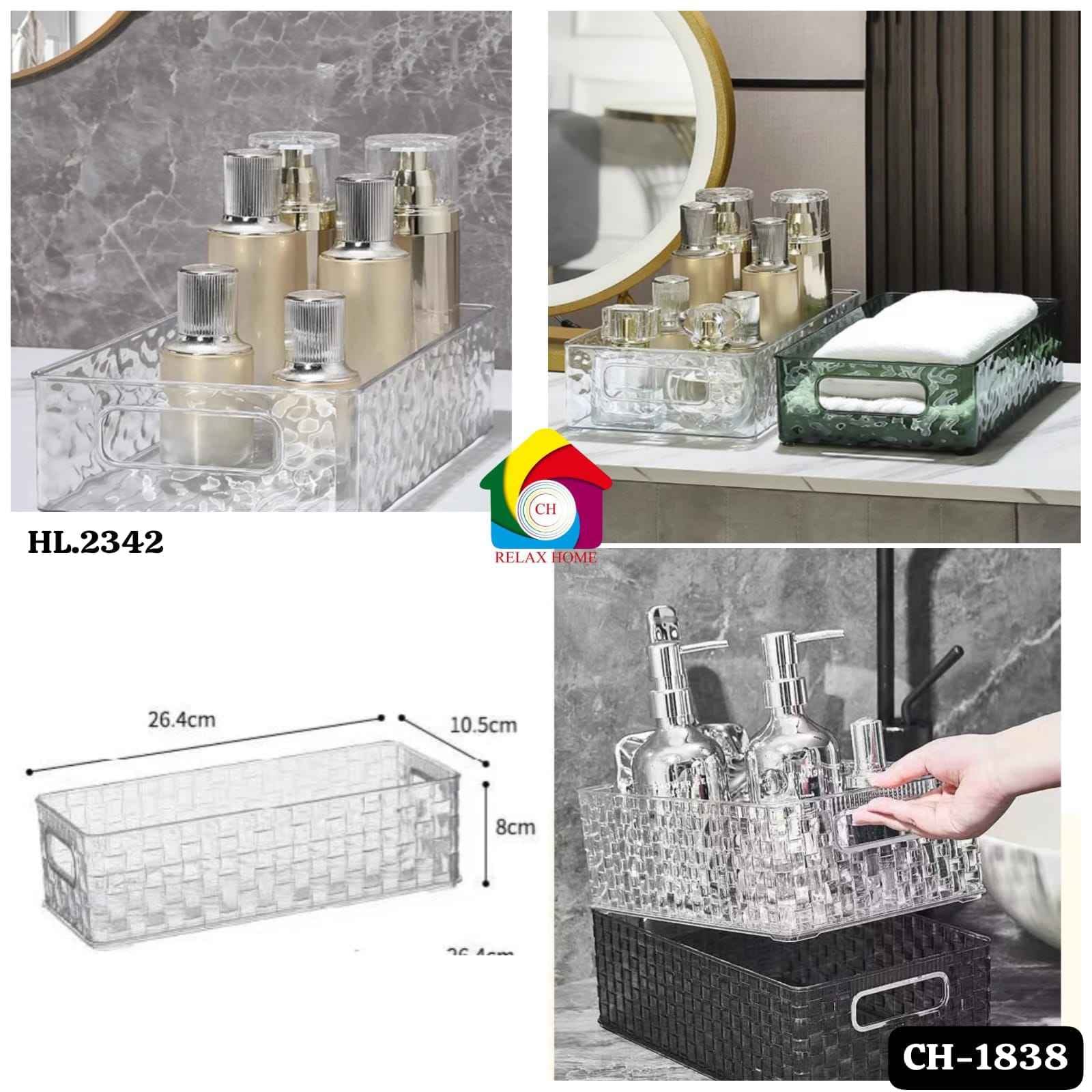 2342 Acrylic Shelf Organizer