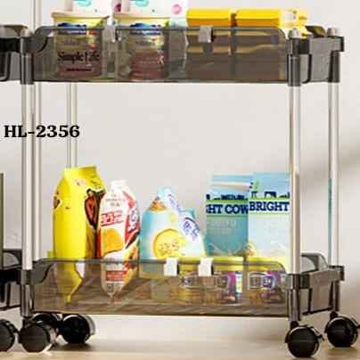 2356 2 layer Tier Acrylic Storage Cart