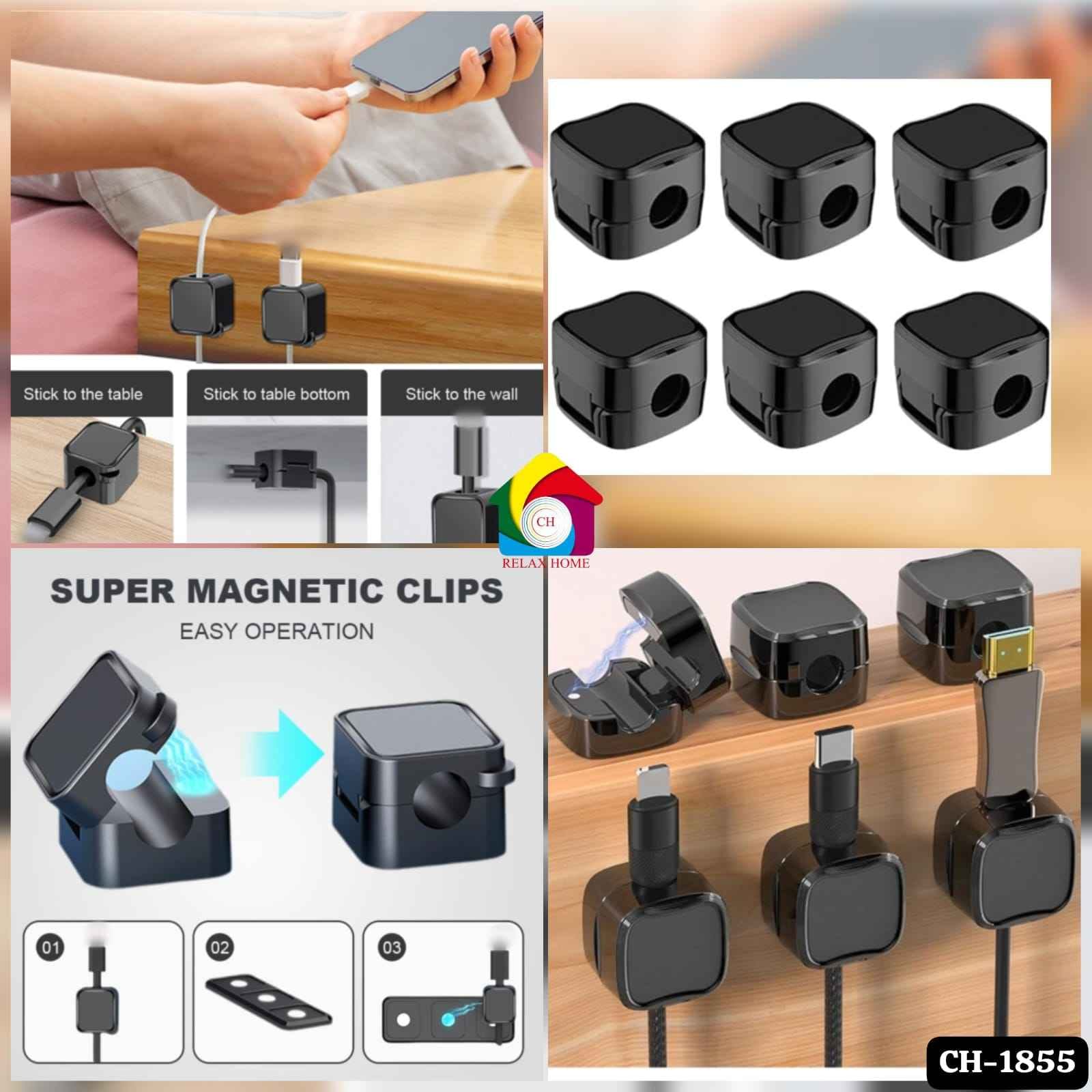 6 Pack Magnetic Cable Clips