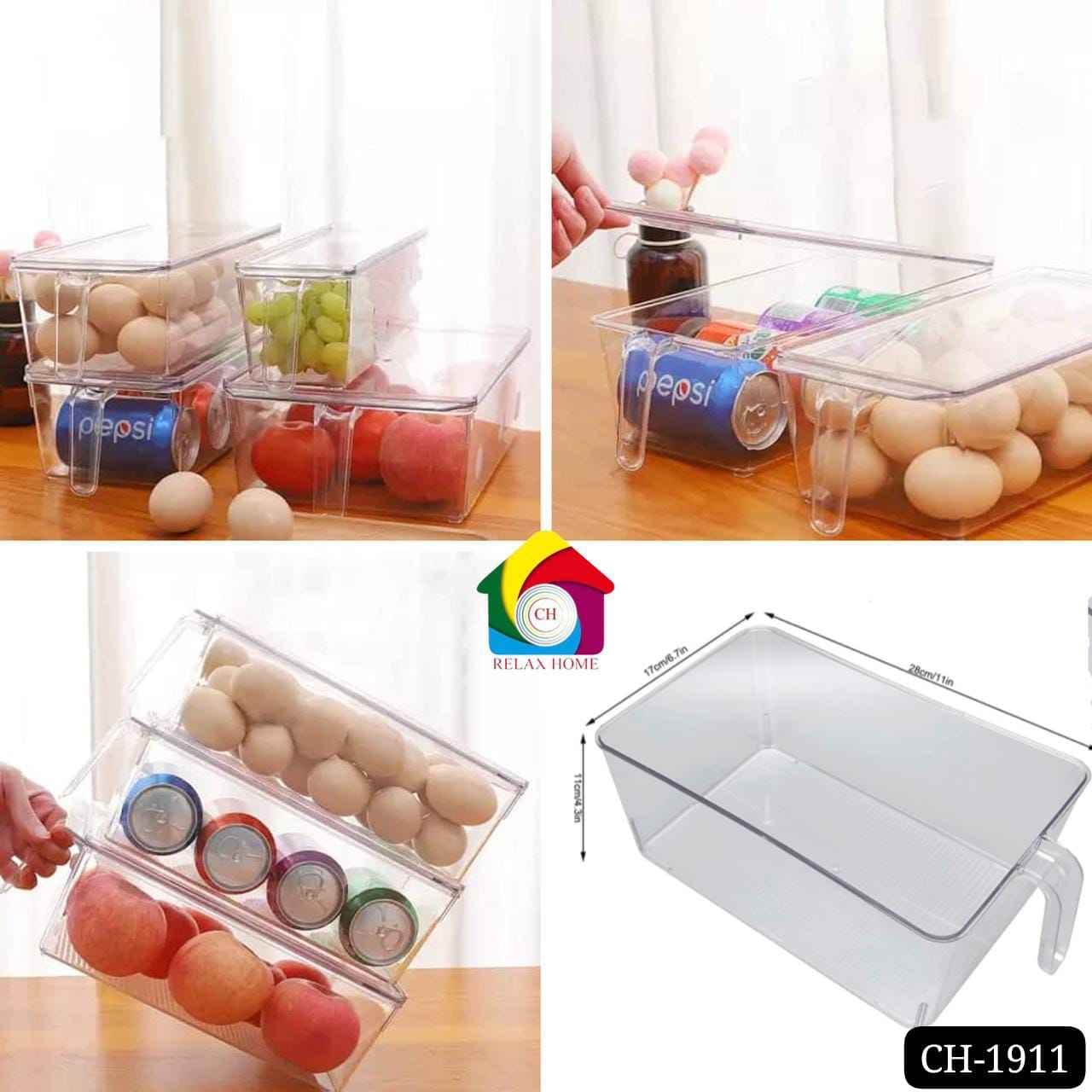 12-2 Acrylic Kitchen Food Storage Case
