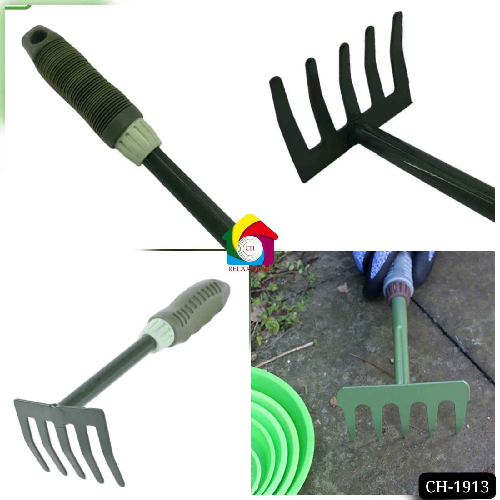 Five Teeth Rake for Lawn Cleanup Tool