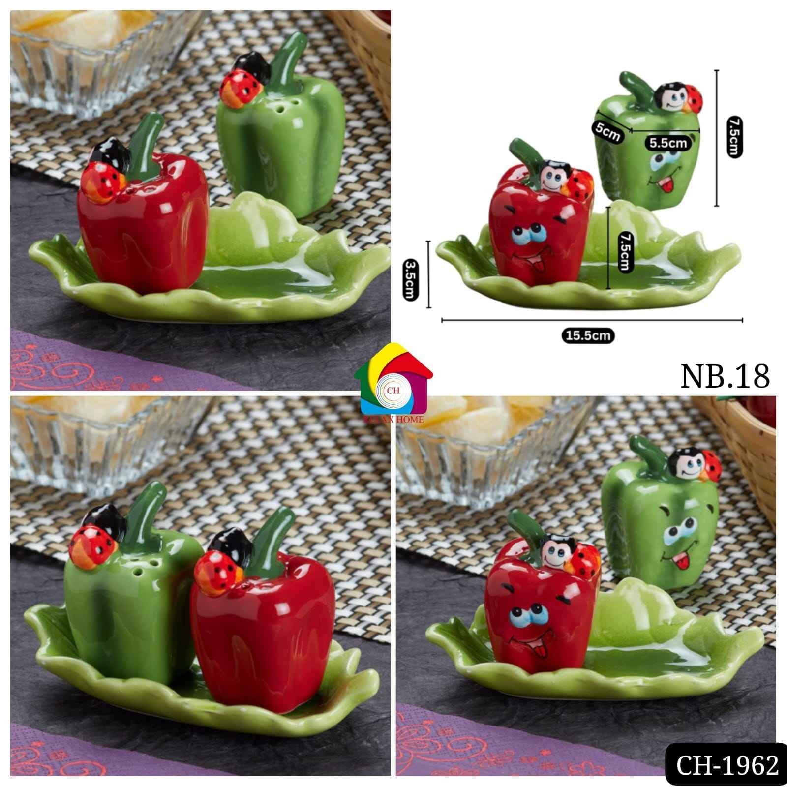 18 ceramic Salt and Pepper Shakers Set