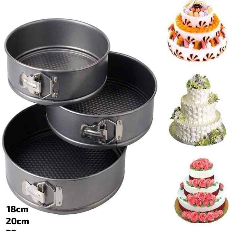 3 Pcs Set Round Shape Cake Mould