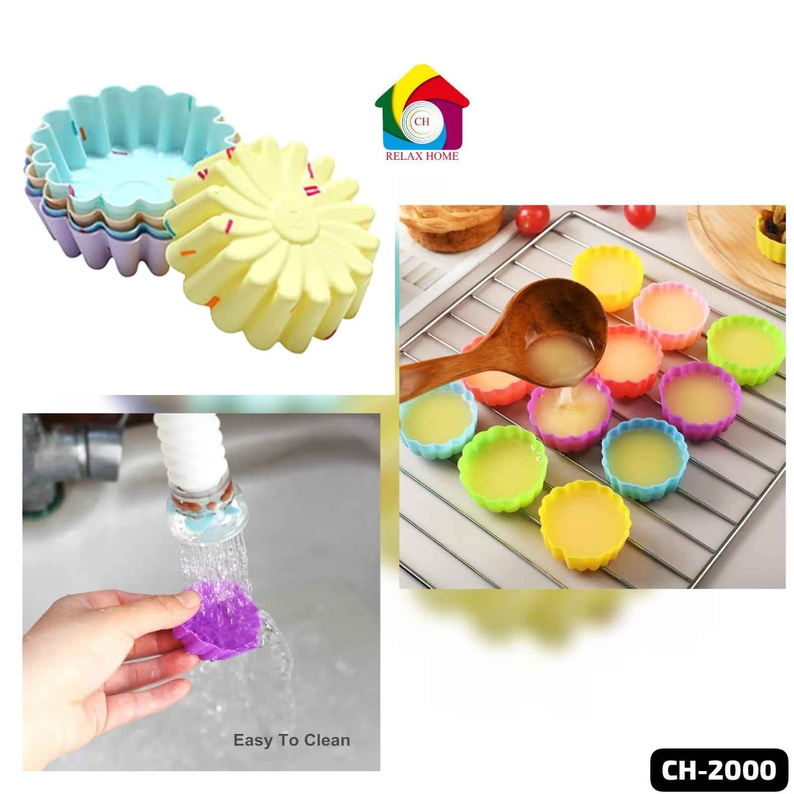 6pcs silicone baking cups muffin