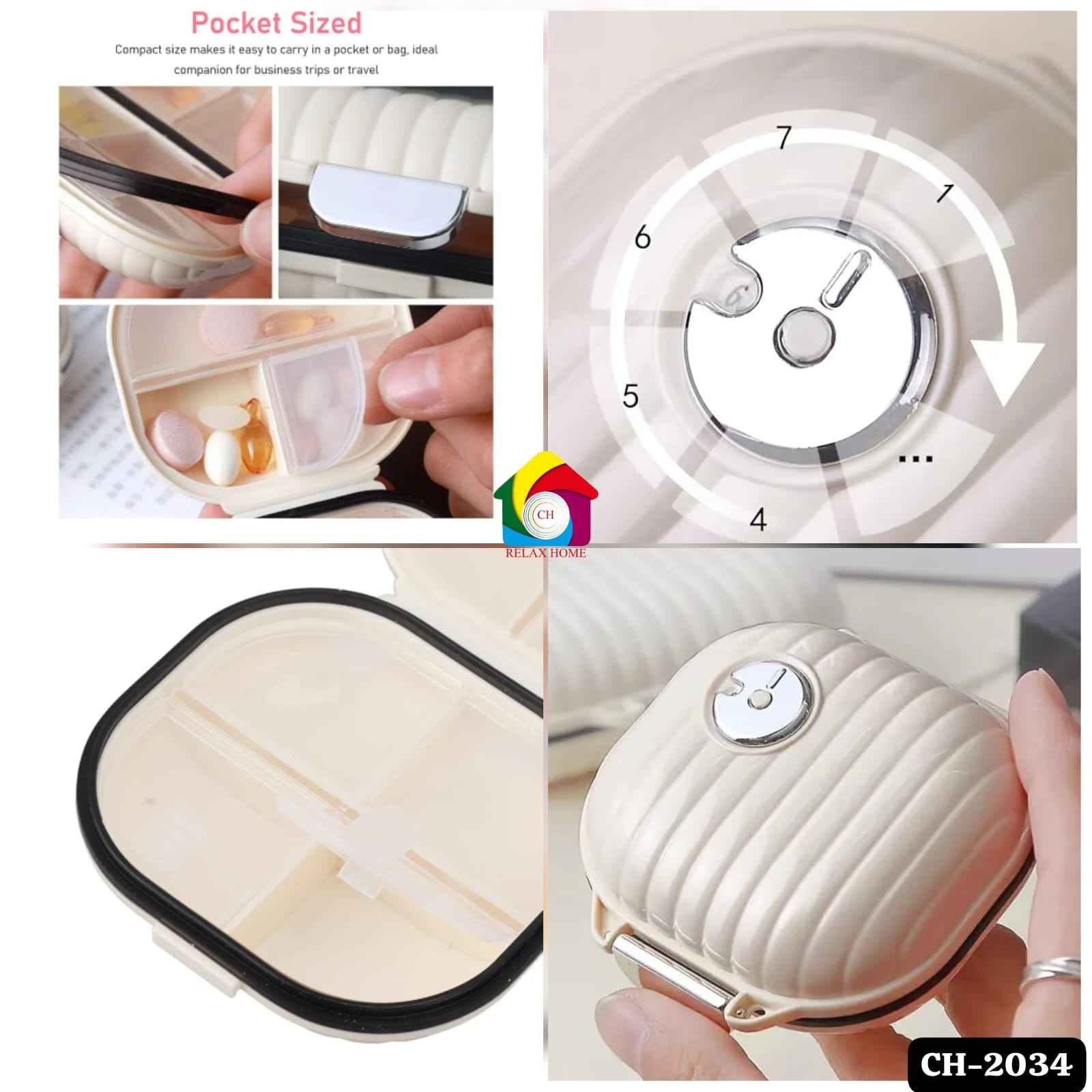 Pill Organizer Case with Lock