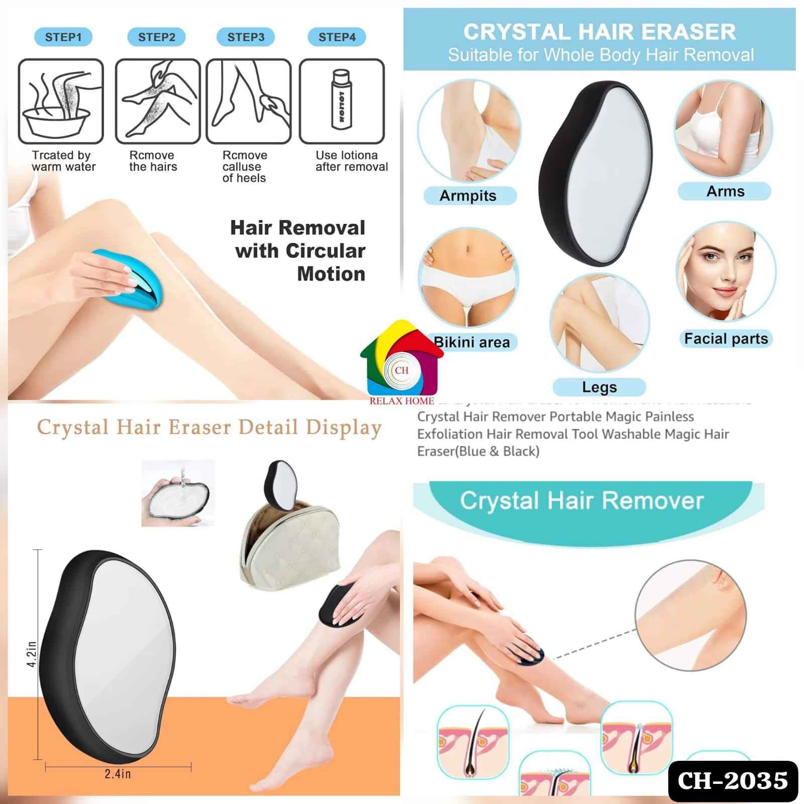 Crystal Hair Eraser for Women and Men